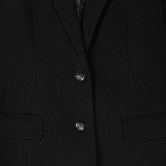 J. Crew Women's Blazer Black Stretch Lined Career Work Preppy Suit Jacket Size 8 - Picture 4 of 9